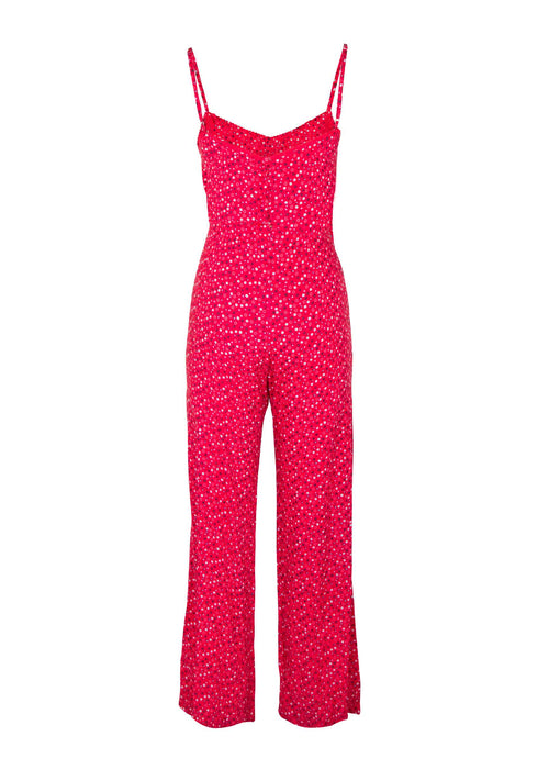 Daphne Pintuck Jumpsuit Red