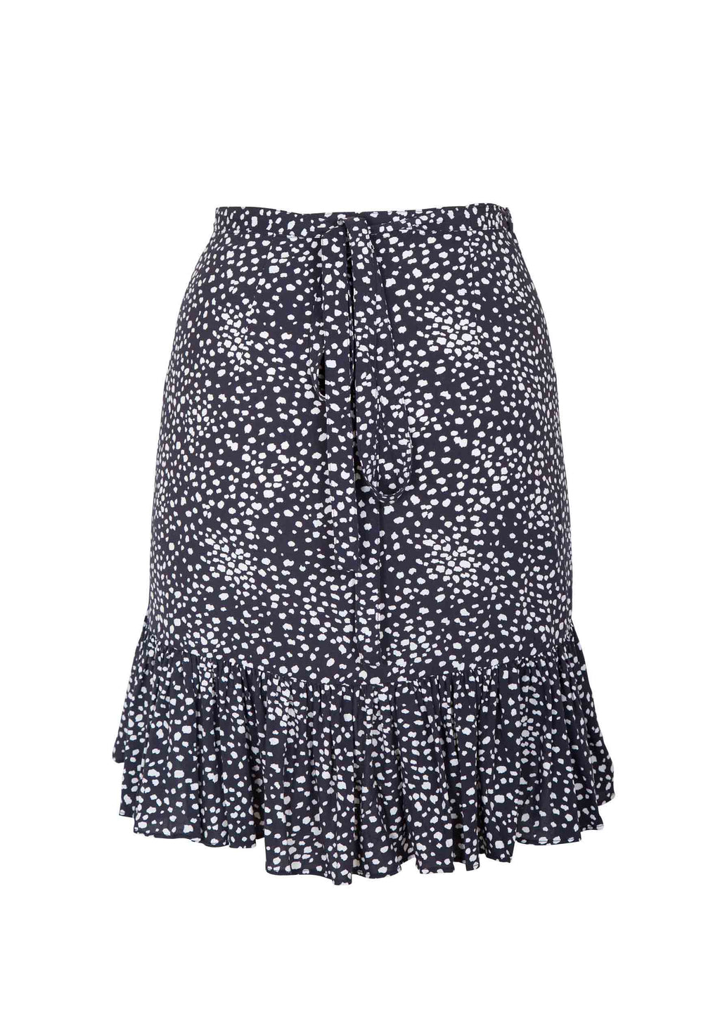 Edie Sweetheart Wrap Mini Skirt Black