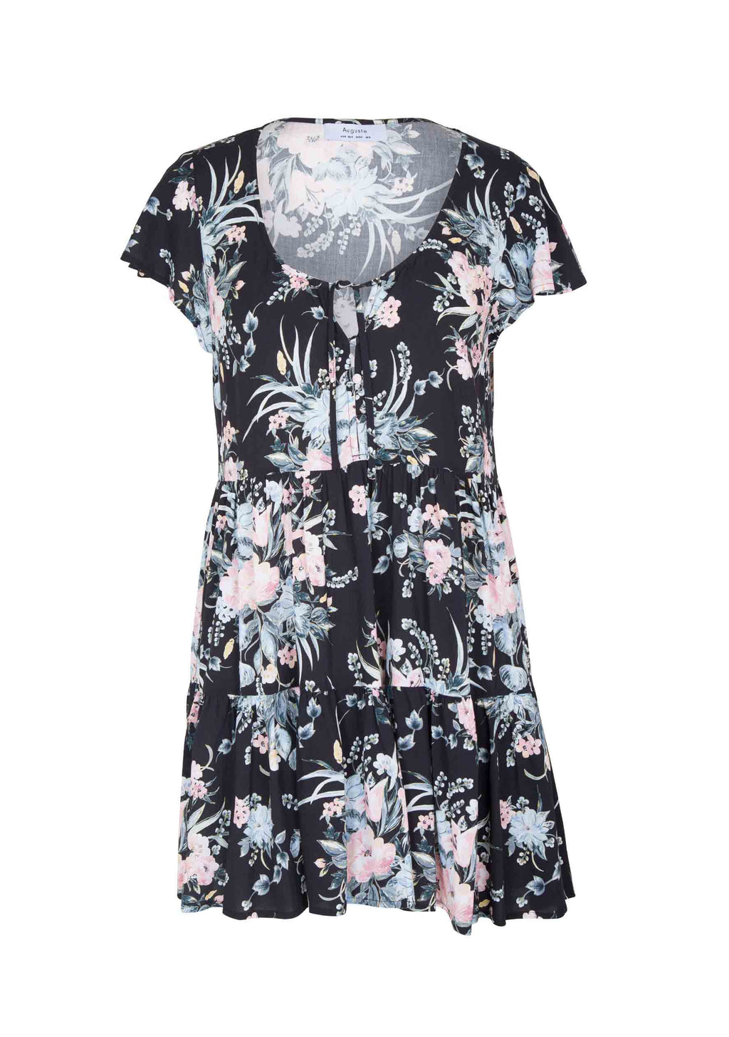 Scarlett Baby Doll Mini Dress Black